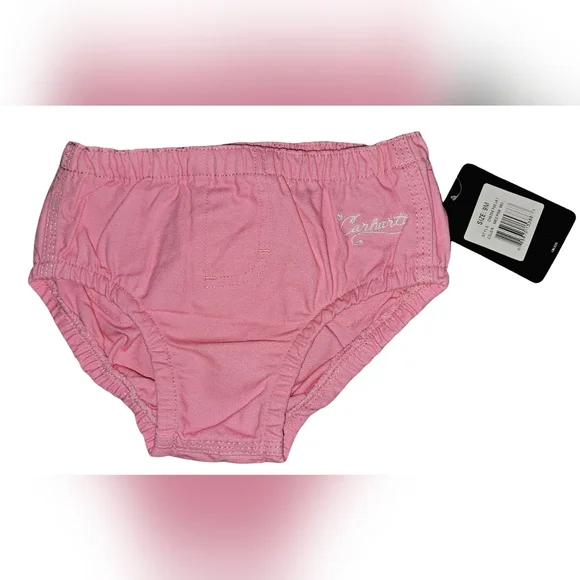 Carhartt Baby Girls Pink Bloomers w/ Heart Pockets Cowgirl NWT Sz 9M - Picture 1 of 13